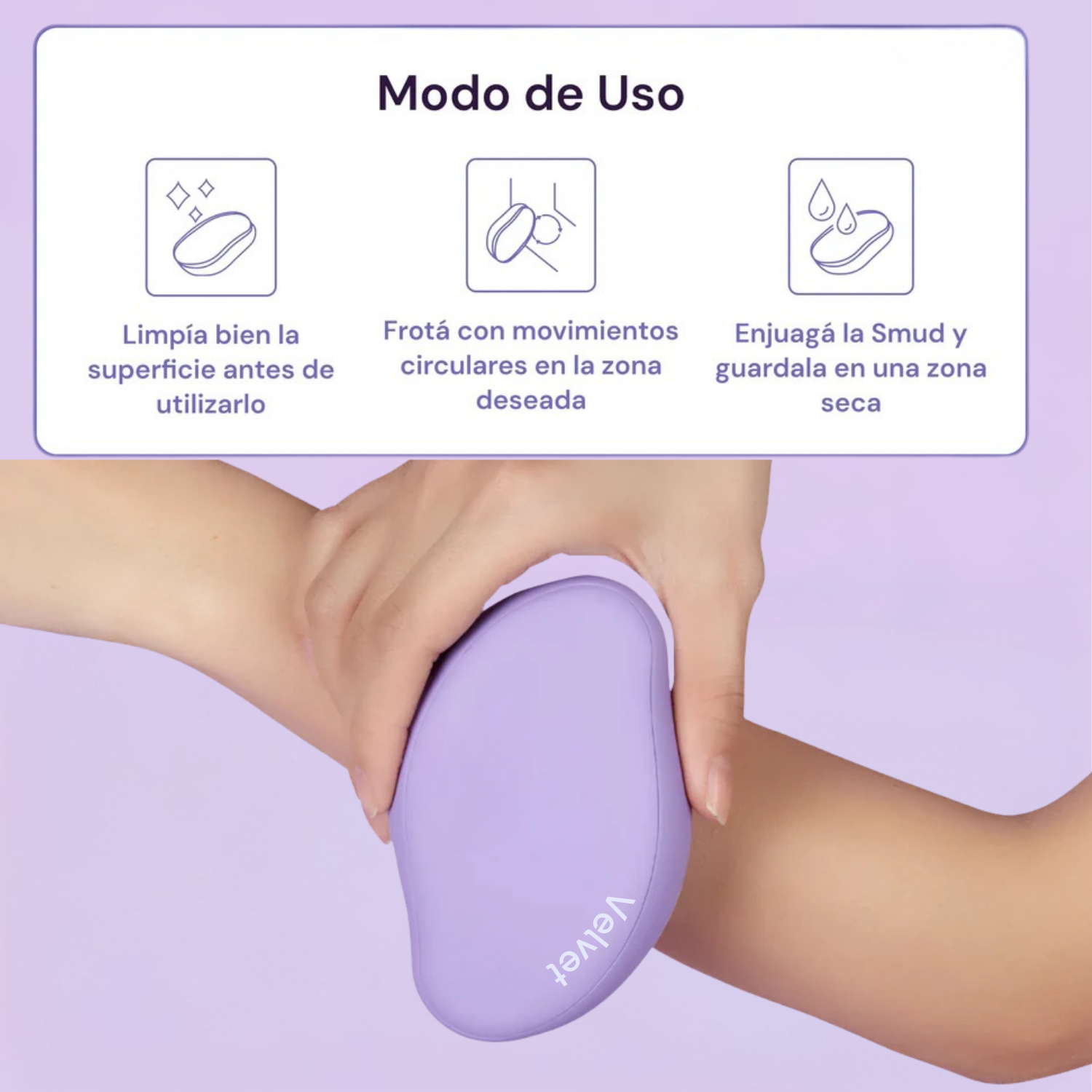 Borrador de vello - Depilación Sin Dolor - Reutilizable