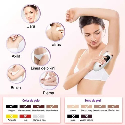 Depiladora laser Ipl Definitiva 999mil Pulsos Velvet Skin