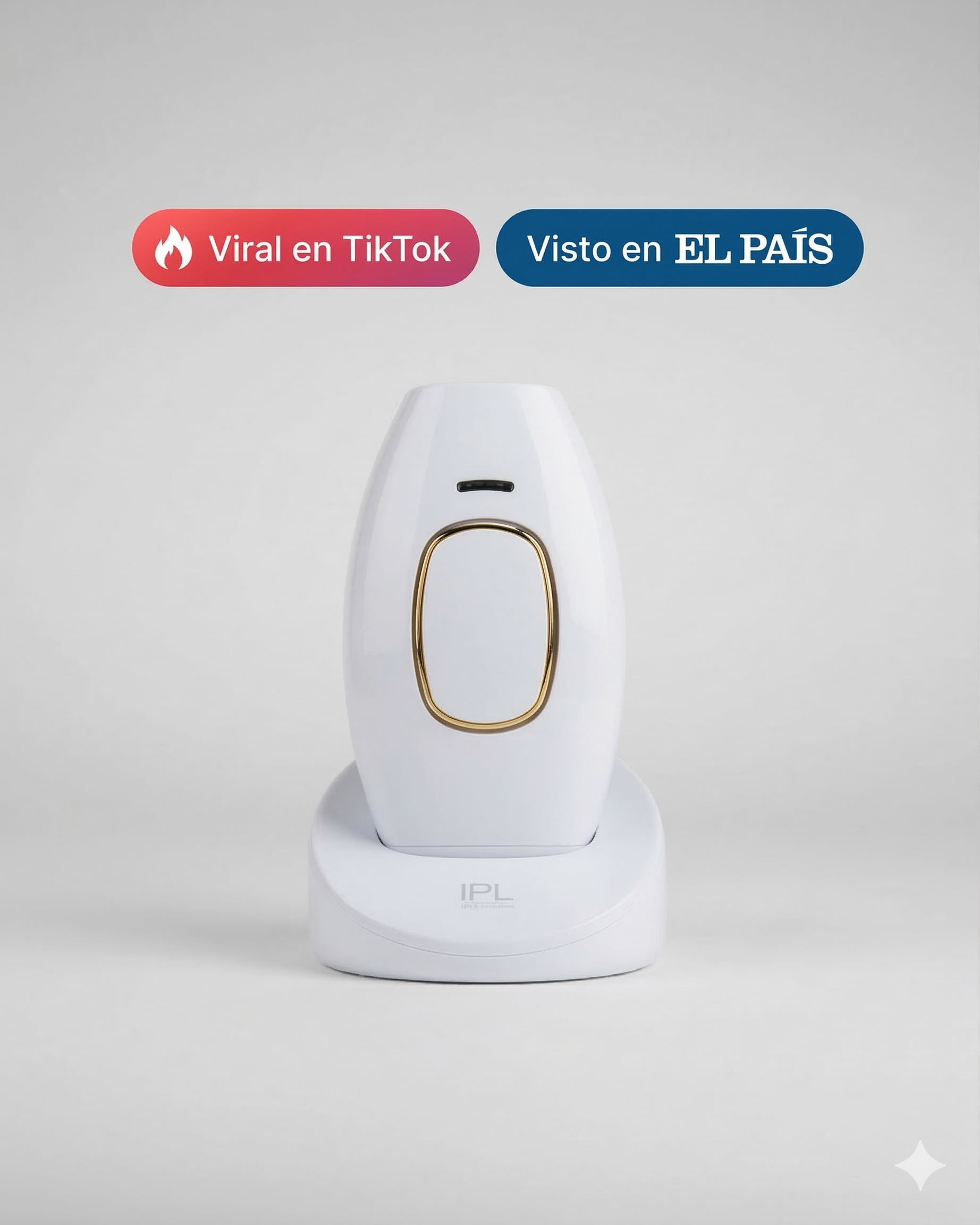 Depiladora IPL + borrador de vello / Rutina completa de depilación en casa