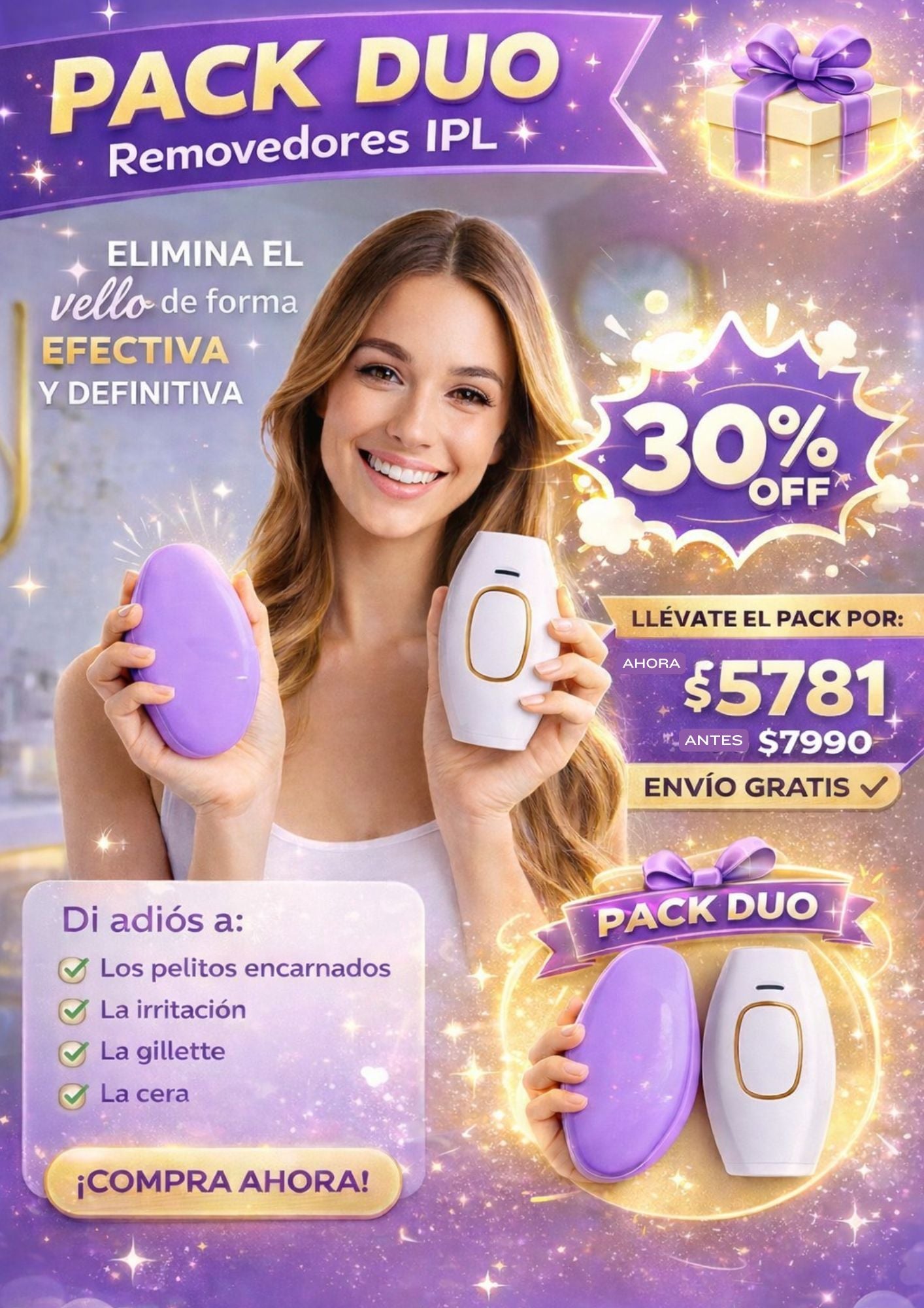 Pack Duo - Laser IPL + Borrador de vello